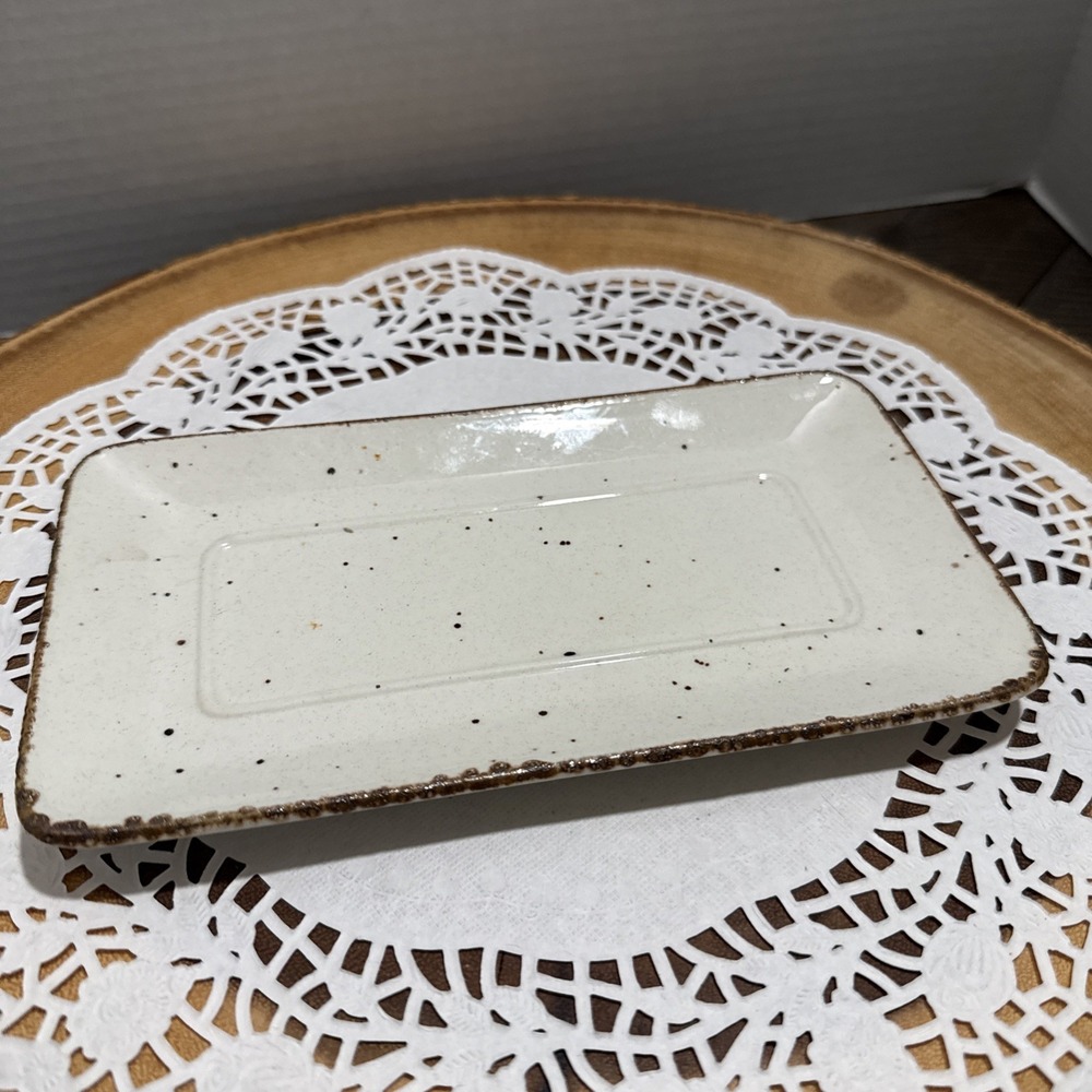 J&G Meakin Lifestyle Rectangular Serving Tray England Speckled Oven-to-Tableware
